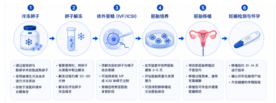 冻卵后期使用流程