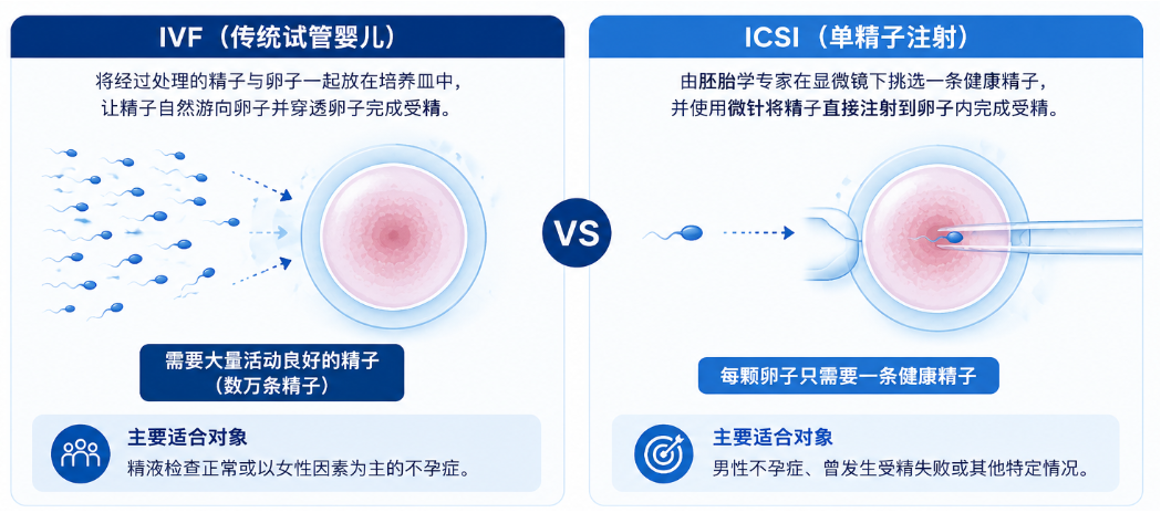 IVF 传统试管婴儿与 ICSI 单精子注射区别 - Metro IVF